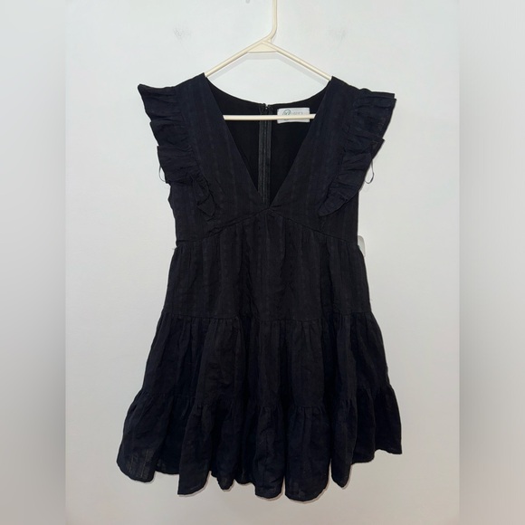 NWT MD Lizzie’s Boutique Black Ruffle Dress - Picture 1 of 10